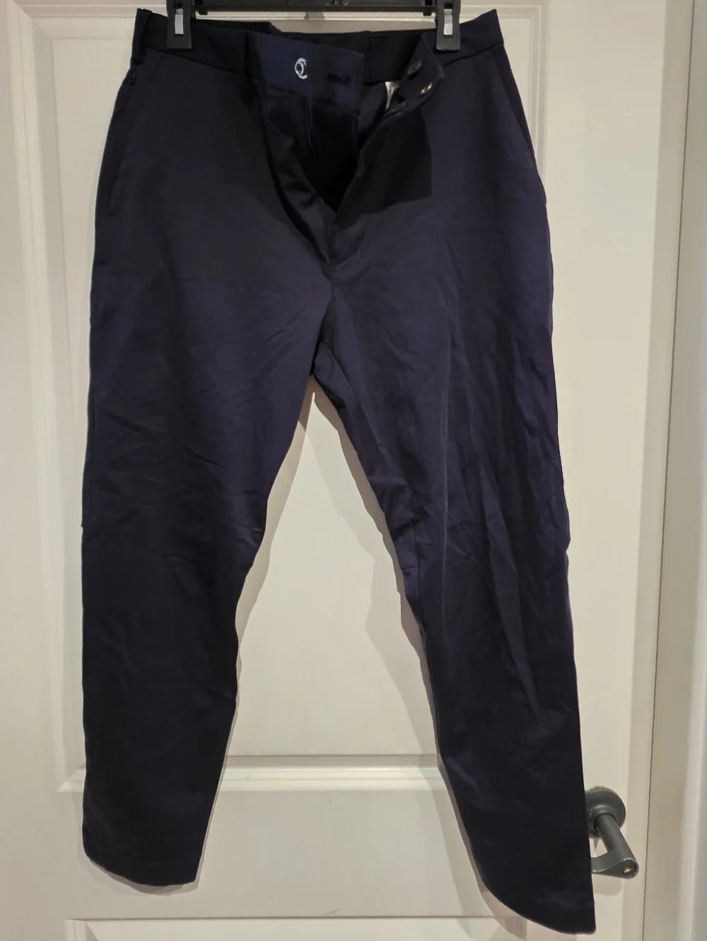 Mens Banana Republic Luxe Pant, Navy, 35x30